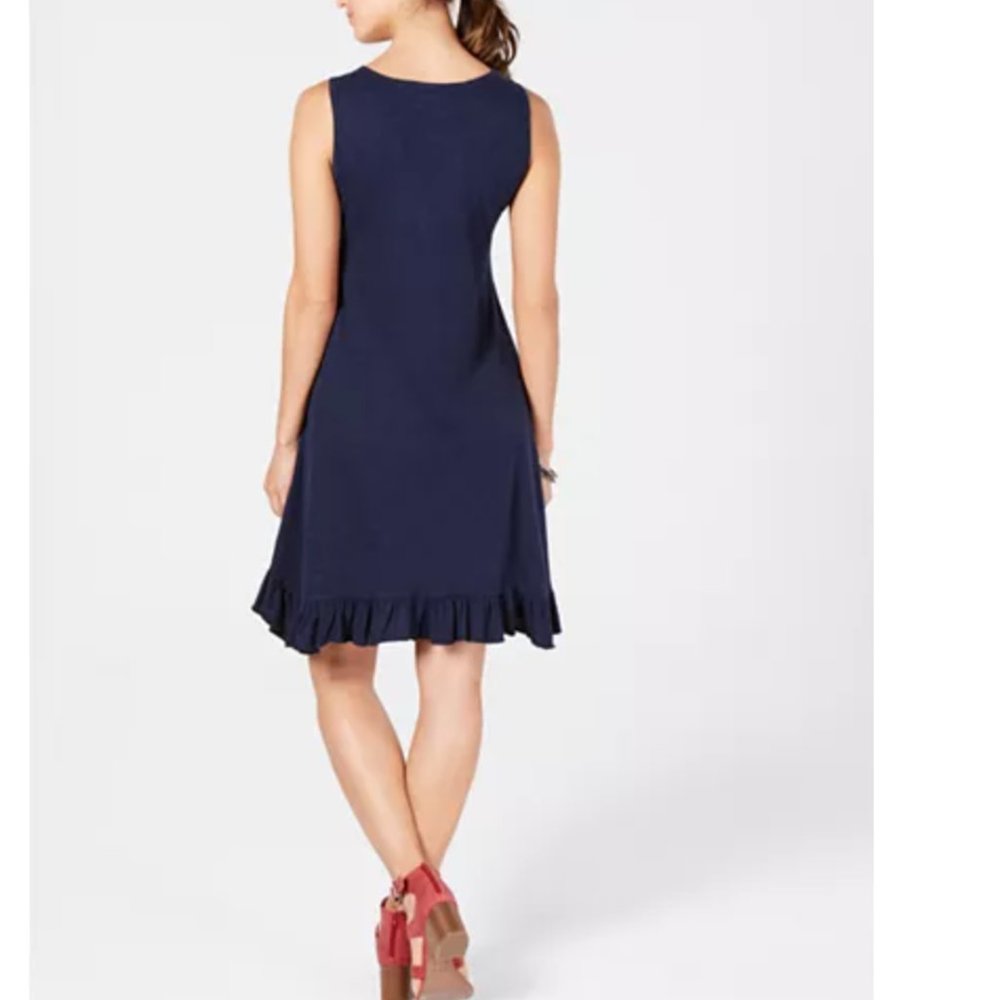 Style & co tank dress with embroidery and mirrors! - Picture 7 of 8